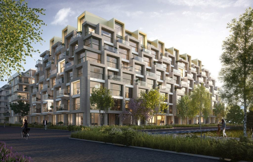 Nieuwbouwproject Grid in Amsterdam aan het IJ