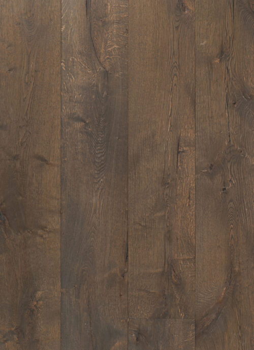 Bovenaanzicht donkere planken houten vloer olmedo
