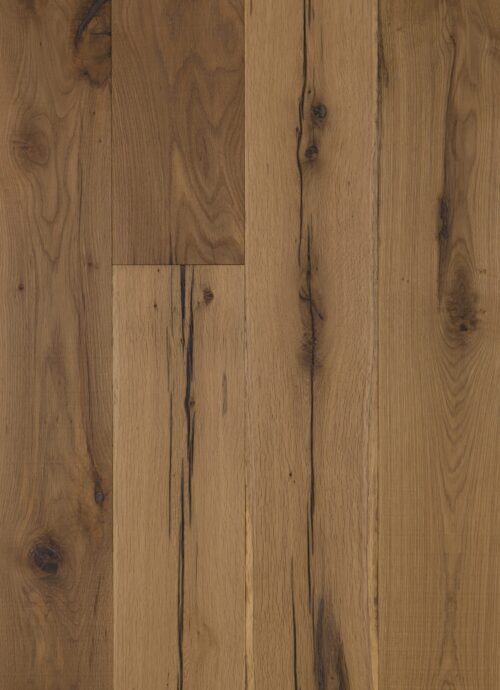 Donkere houten vloer met hongaarse punt
