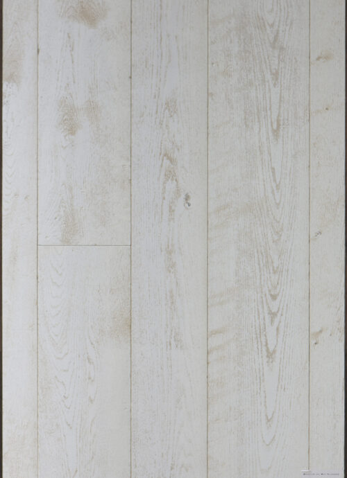 Witte houten visgraat vloer