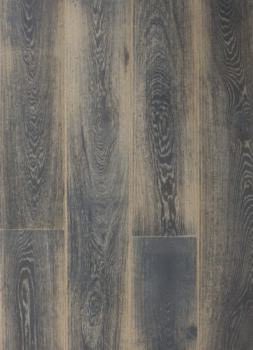 Zwarte whitewash houten visgraat vloer