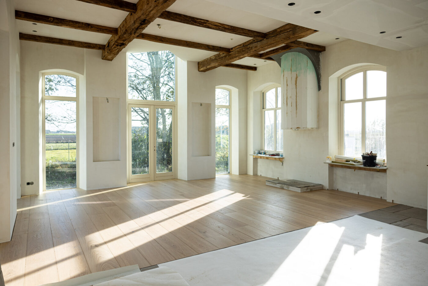 Houten Vloer – Brede Plank Eiken Hout - Landhuis Schagen Houten Vloer – Brede Plank Eiken Hout - Landhuis Schagen